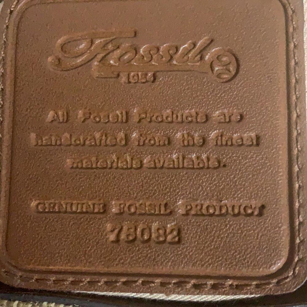 FOSSIL 5 COMPARTMENT BAG LEATHER HANDLE - Picture 4 of 10